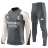 Real Madrid Training Huppari 2024-25 Neljännes Zip Harmaa - Miesten